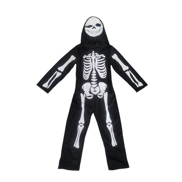 Kids' Skeleton Costume - Skeleton Ghost Role-Playing Outfit for Halloween - Picture 6 of 9